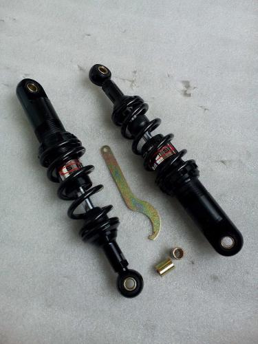 REAR SHOCKS 285MM 6 ROLL SPRING IN BLACK